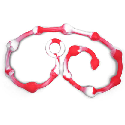 Silicone Anal Beads and Plug - 111cm Long