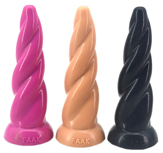 FAAK Silicone Realistic Anal Plug with Suction Cup