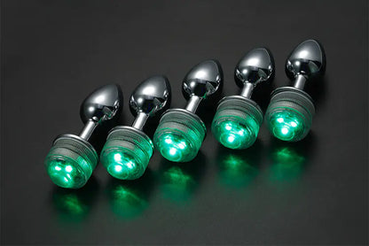 Remote Control Color-Changing Metal Anal Plug