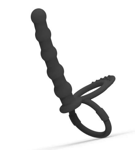 Coconut Ring Dildo with Anal Beads (One Piece)