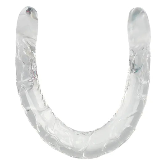 Double-Ended Transparent Crystal Dildo for Women